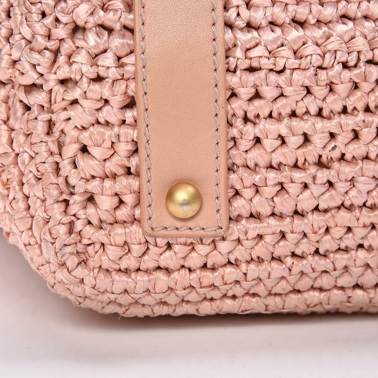 Chanel Straw Raffia Tote Pink 16 of 16