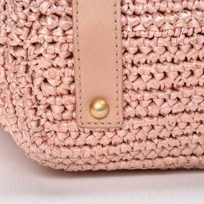 Chanel Straw Raffia Tote Pink 16 of 16