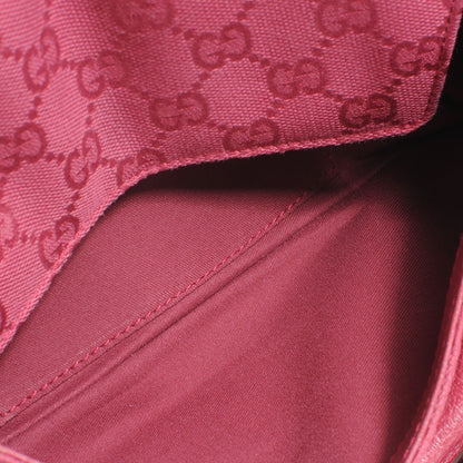 Gucci Monogram Horsebit Clutch Pink 7 of 8
