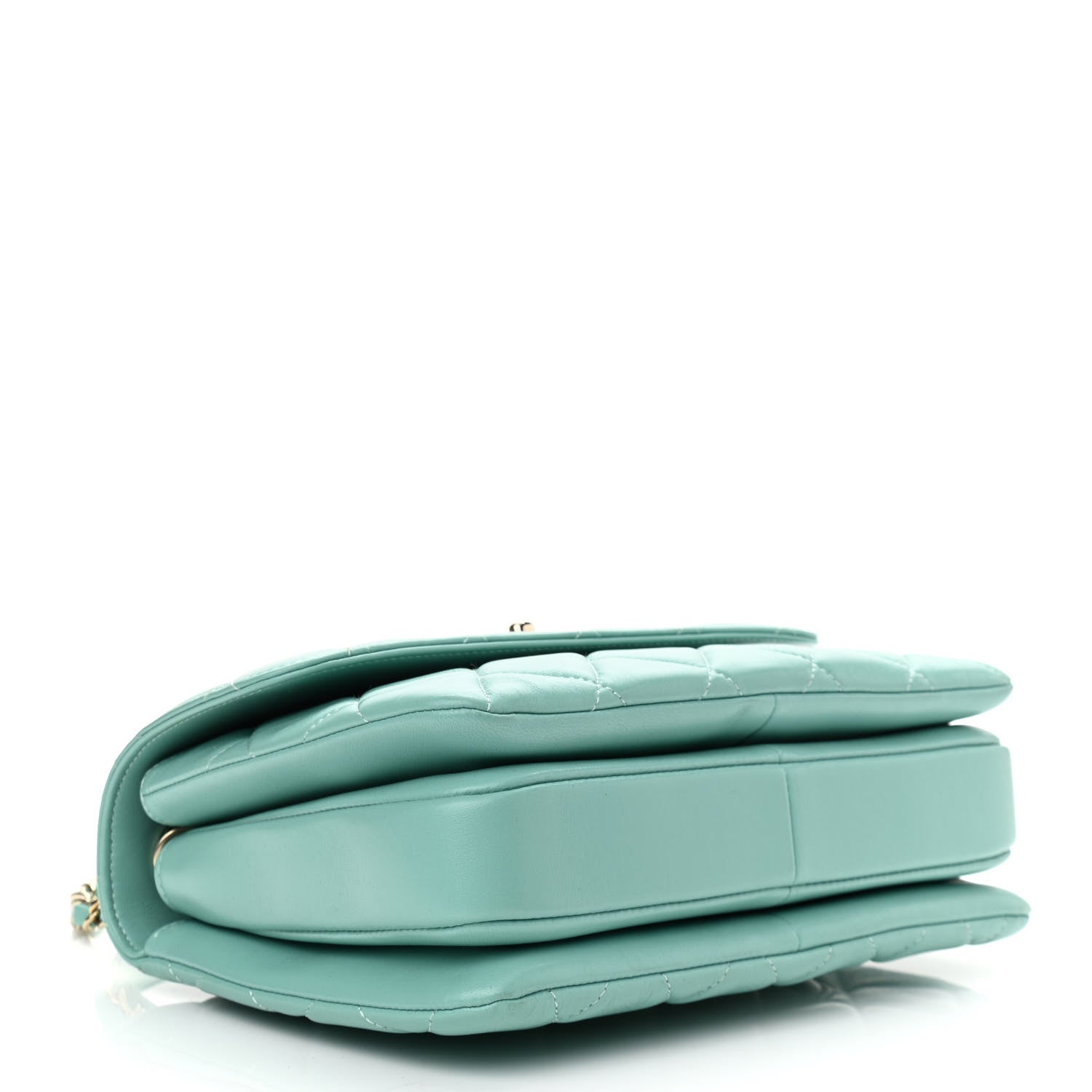 Chanel Lambskin Quilted Small Trendy CC Flap Dual Handle Bag Light Green 4 of 11