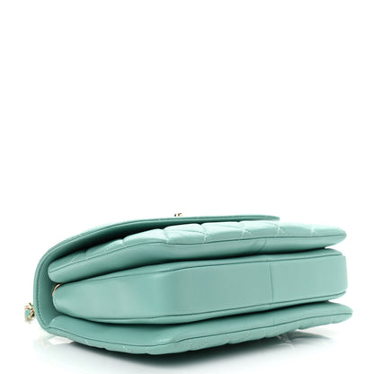 Chanel Lambskin Quilted Small Trendy CC Flap Dual Handle Bag Light Green 4 of 11