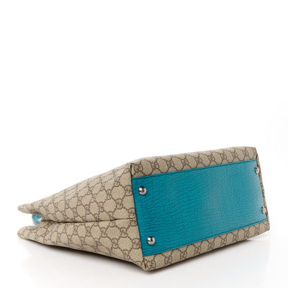Gucci GG Plus Monogram Small Vertical Tote Turquoise 4 of 13