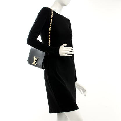 Louis Vuitton Calfskin Chain Louise GM Black 2 of 6