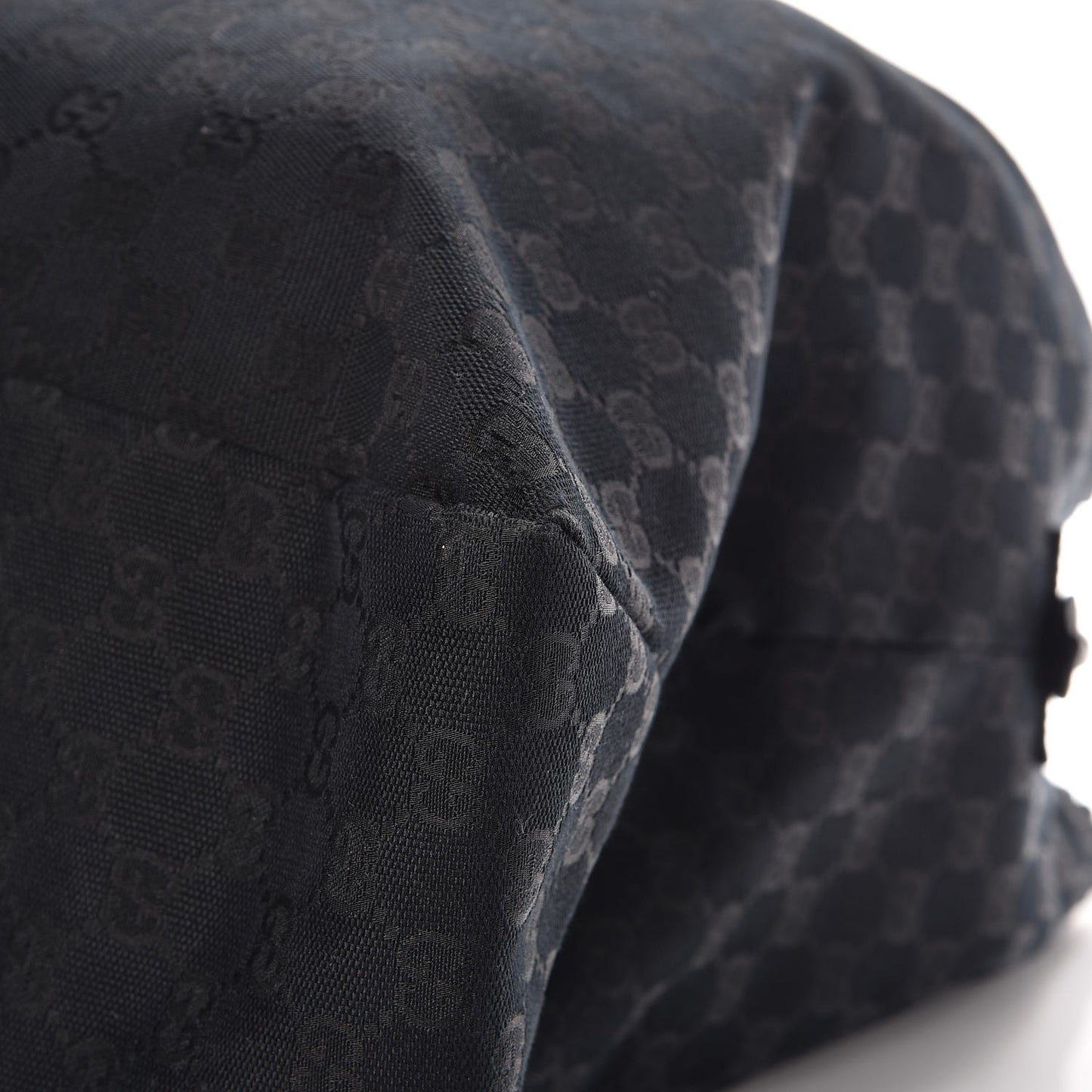 Monogram Large Horsebit Chain Hobo Black
