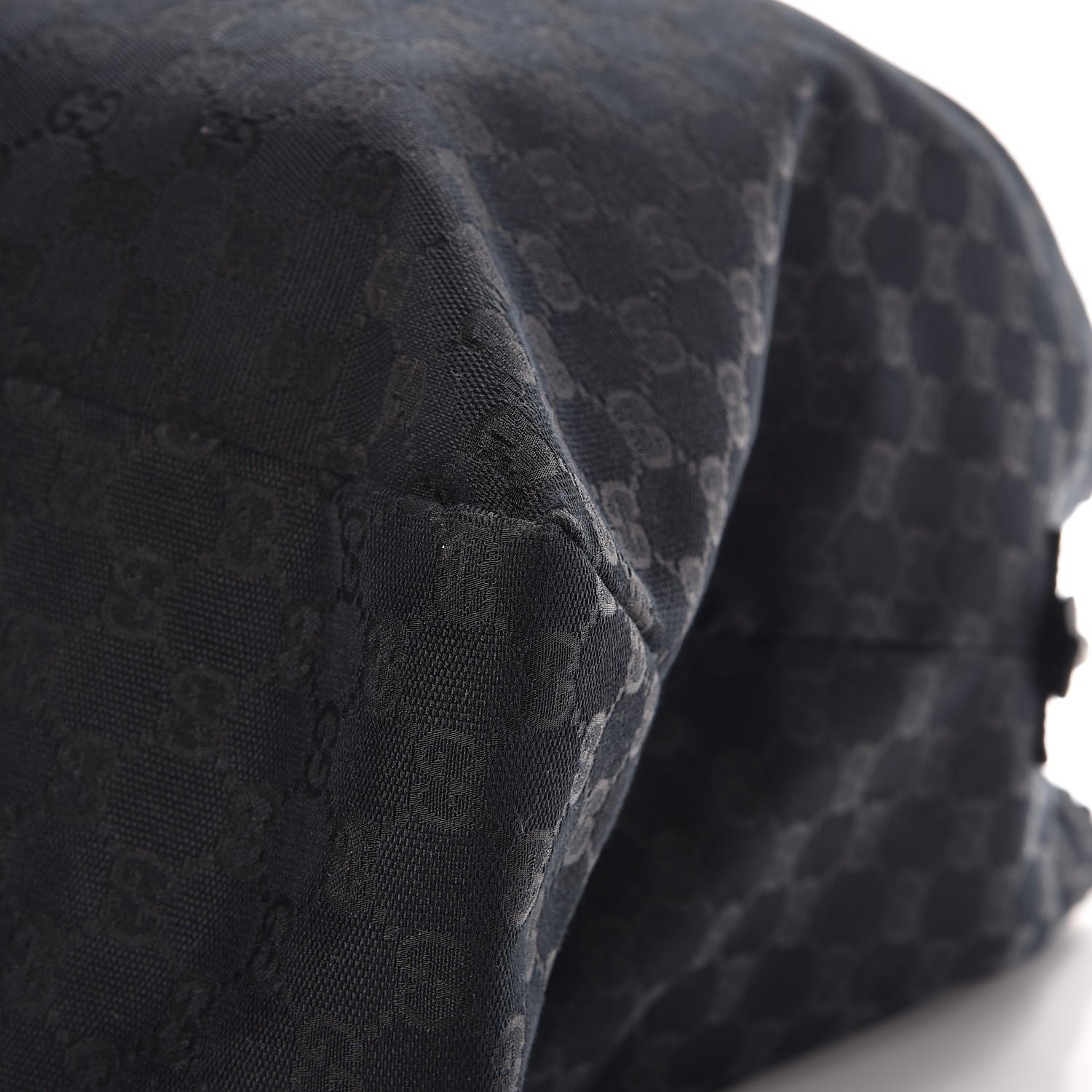 Gucci Monogram Large Horsebit Chain Hobo Black 9 of 13