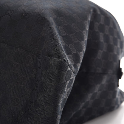 Gucci Monogram Large Horsebit Chain Hobo Black 9 of 13