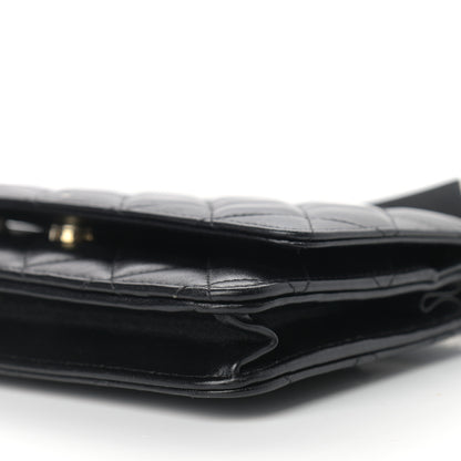 Chanel Lambskin Quilted Coco Bow Wallet On Chain WOC Black 9 of 11