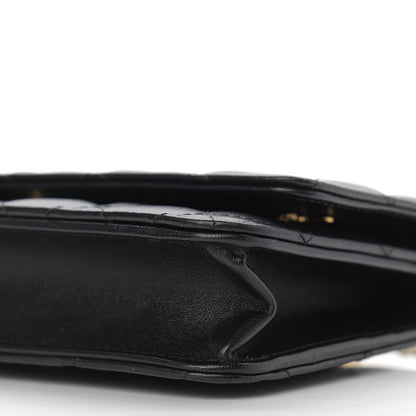 Chanel Lambskin Quilted Wallet On Chain WOC Black 13 of 13