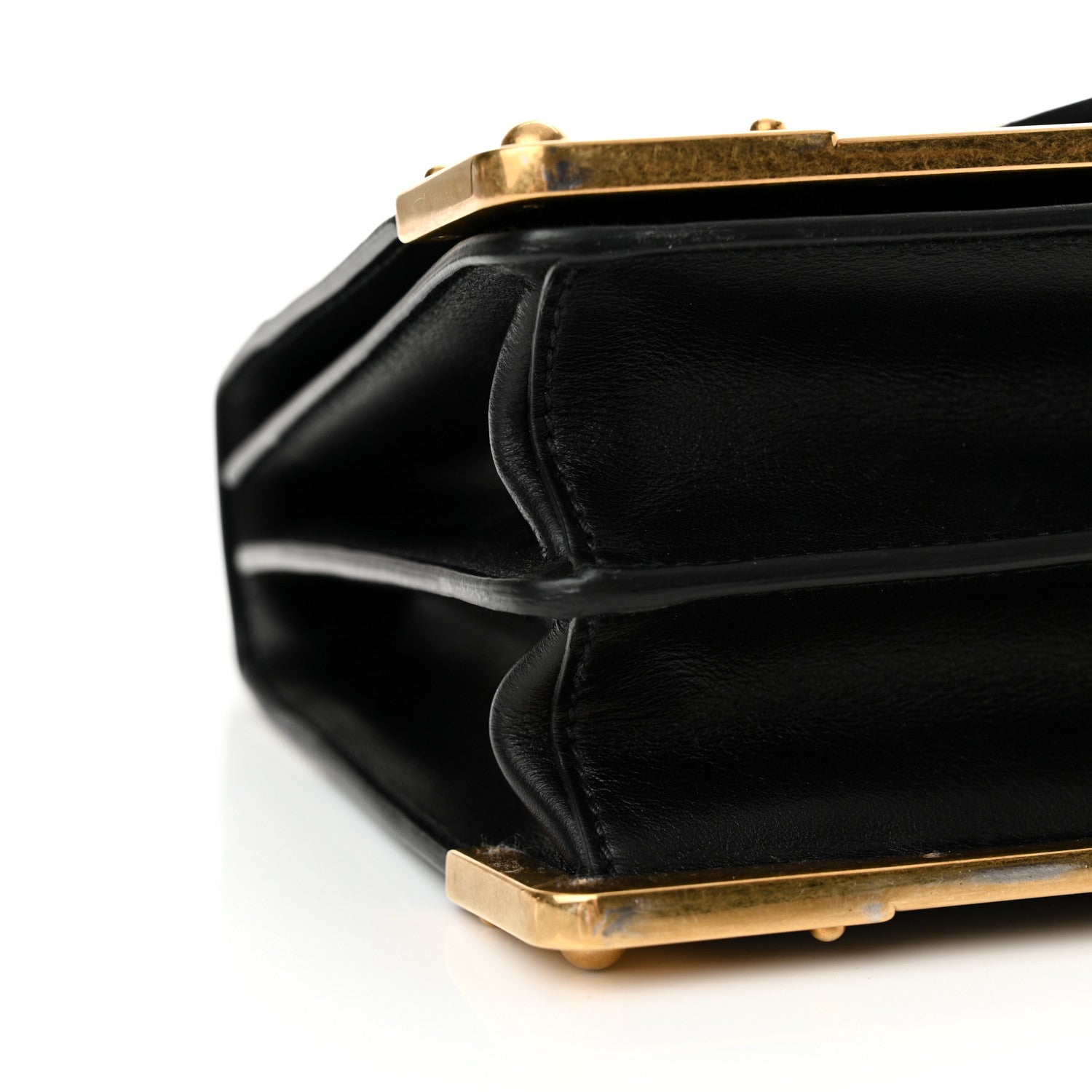 Prada City Calf Saffiano Cahier Bag Talco Black 8 of 12