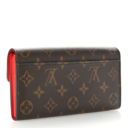 Louis Vuitton Monogram Sarah Wallet NM Coquelicot 3 of 9