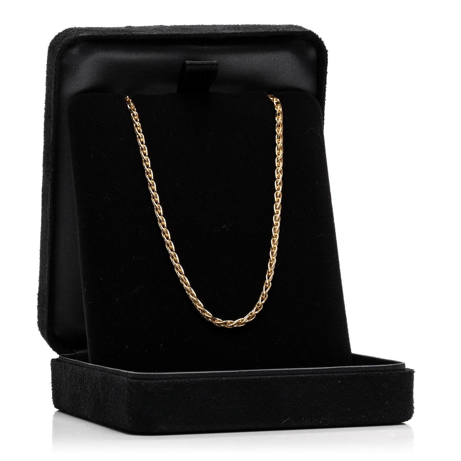 Tiffany 18K Yellow Gold Wheat Chain Necklace 18.5" 5 of 5