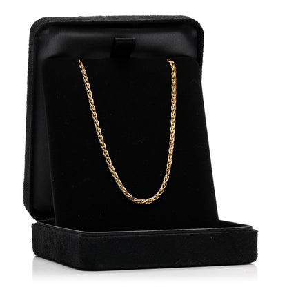 Tiffany 18K Yellow Gold Wheat Chain Necklace 18.5" 5 of 5