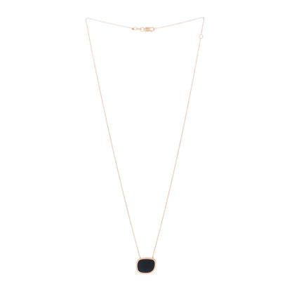 Roberto Coin 18K Rose Gold Black Jade Amphibole Pendant Necklace 2 of 4