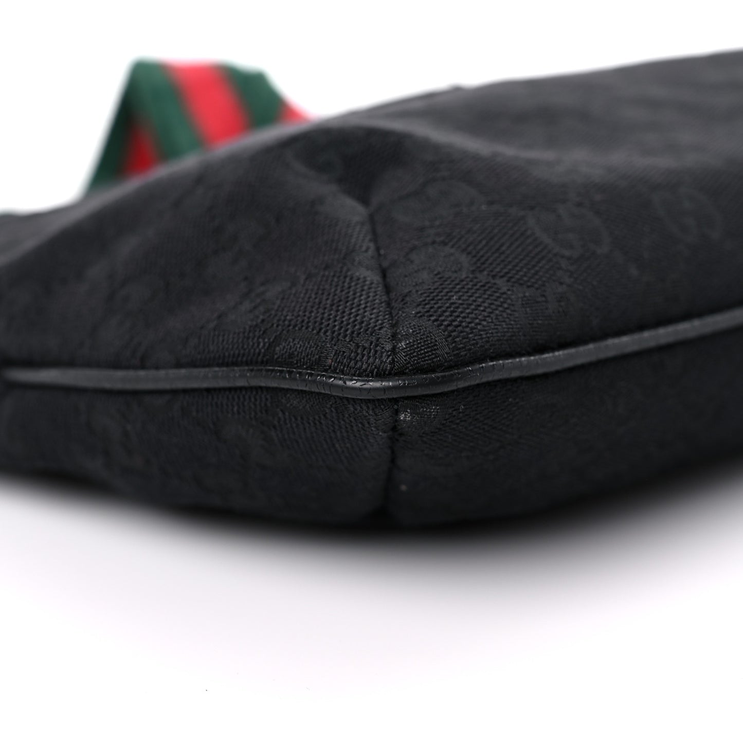 Monogram Web Small Flat Messenger Crossbody Black