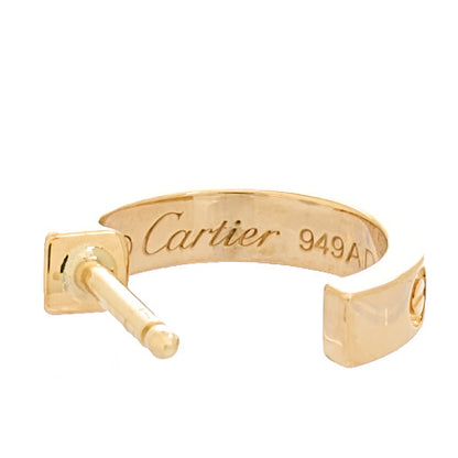 Cartier 18K Yellow Gold Small LOVE Hoop Earrings 4 of 7