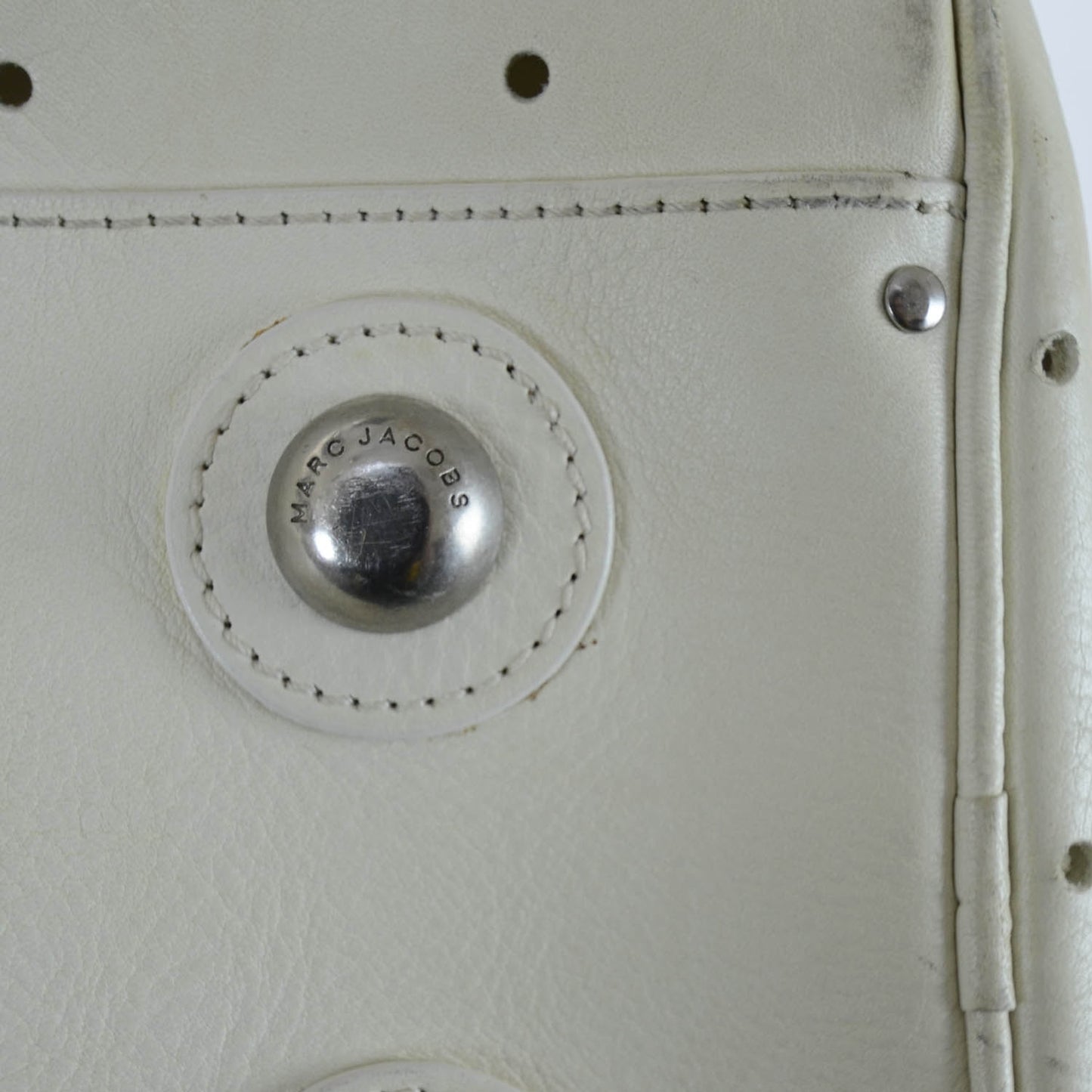 Leather Brigitte Satchel White