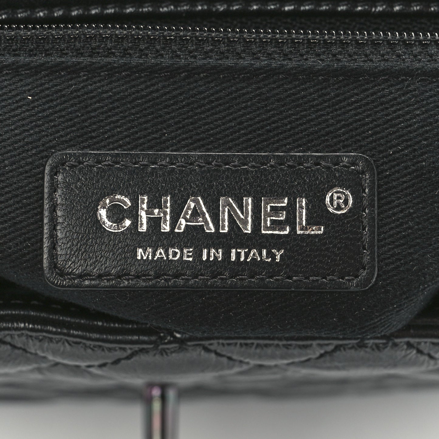 Aged Calfskin Quilted Medium Coco Handle Flap So Black