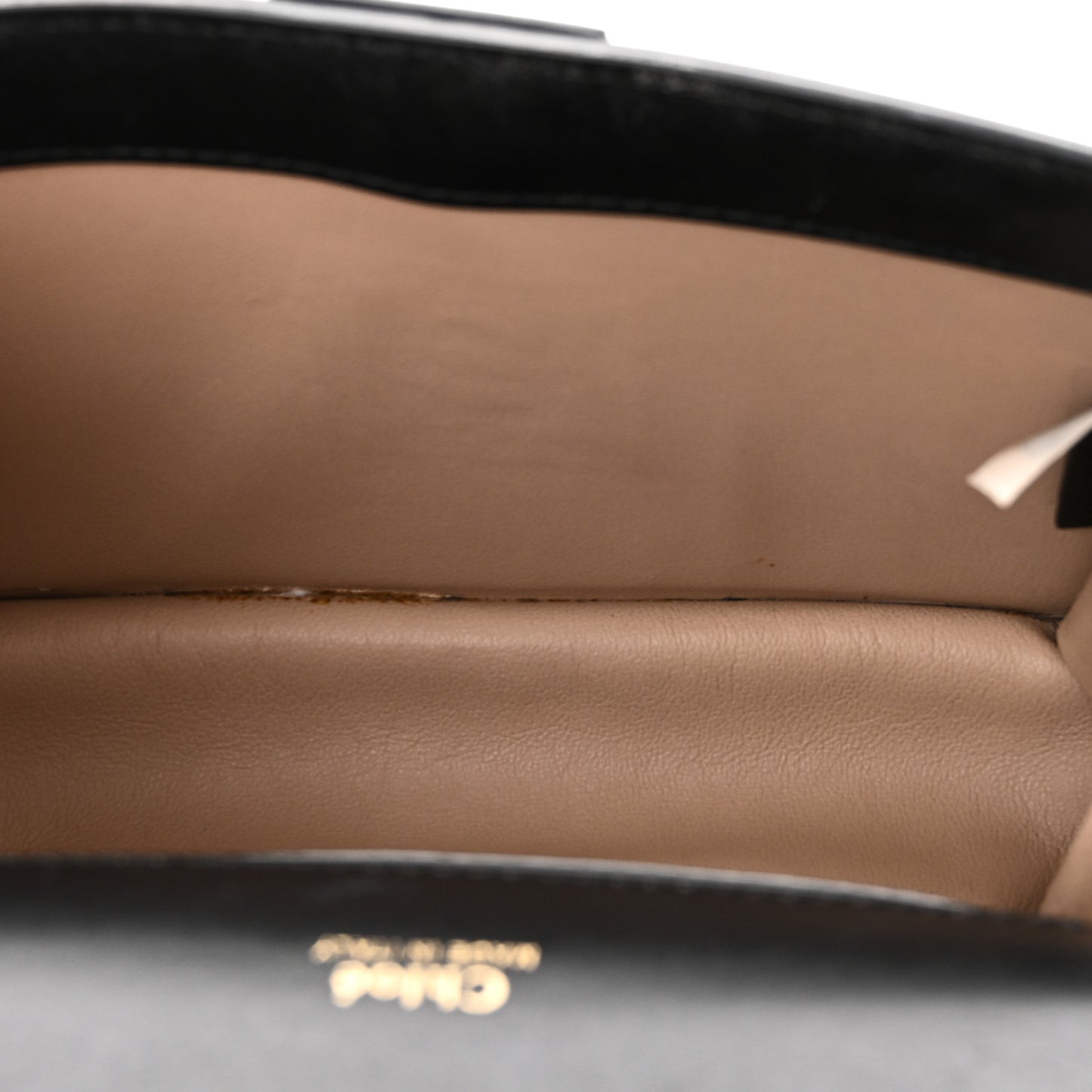 Goatskin Calfskin Mini Aby Chain Shoulder Bag Black