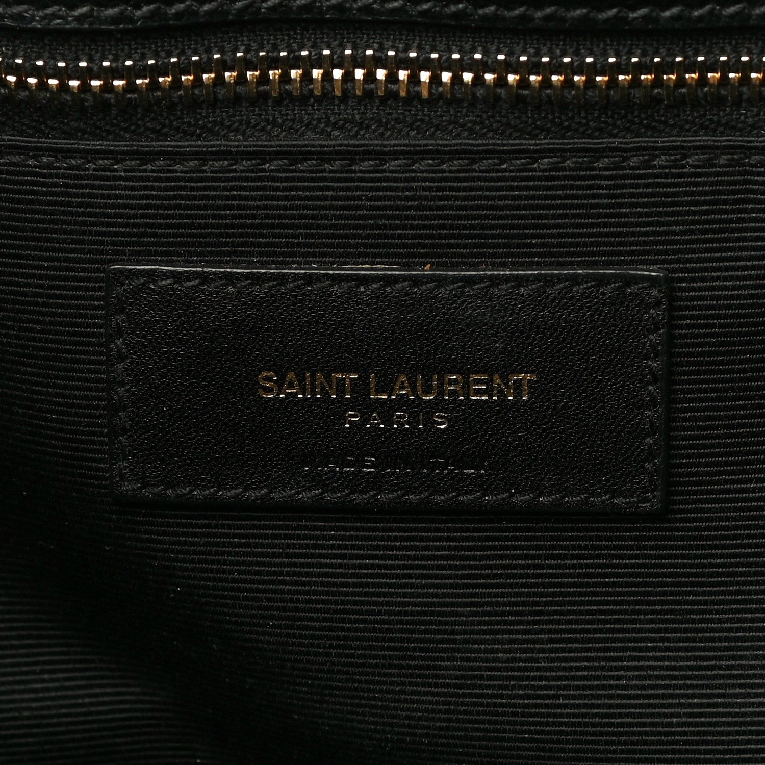 Saint Laurent Grain De Poudre Matelasse Chevron Monogram Shopping Bag Black 6 of 13