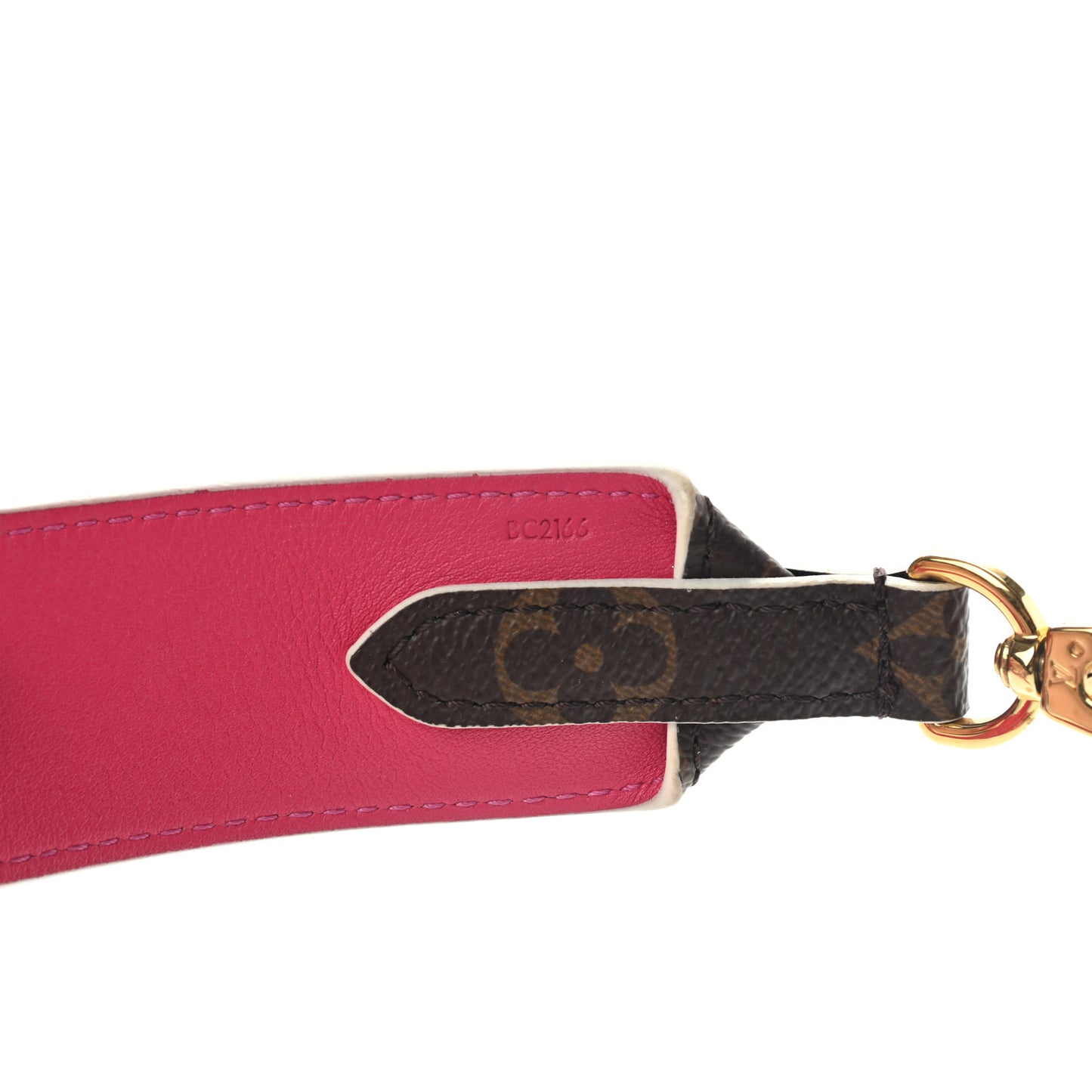 Monogram Bandouliere Shoulder Strap Hot Pink