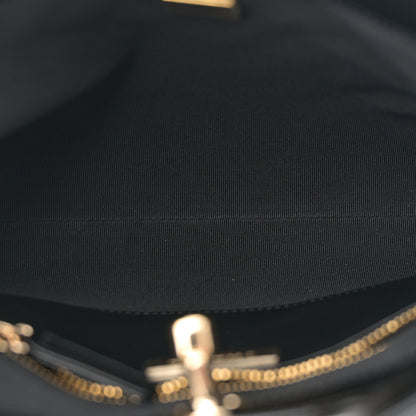 Chanel Shiny Crumpled Calfskin Quilted Mini 31 Shopping Bag Dark Beige Black 5 of 11