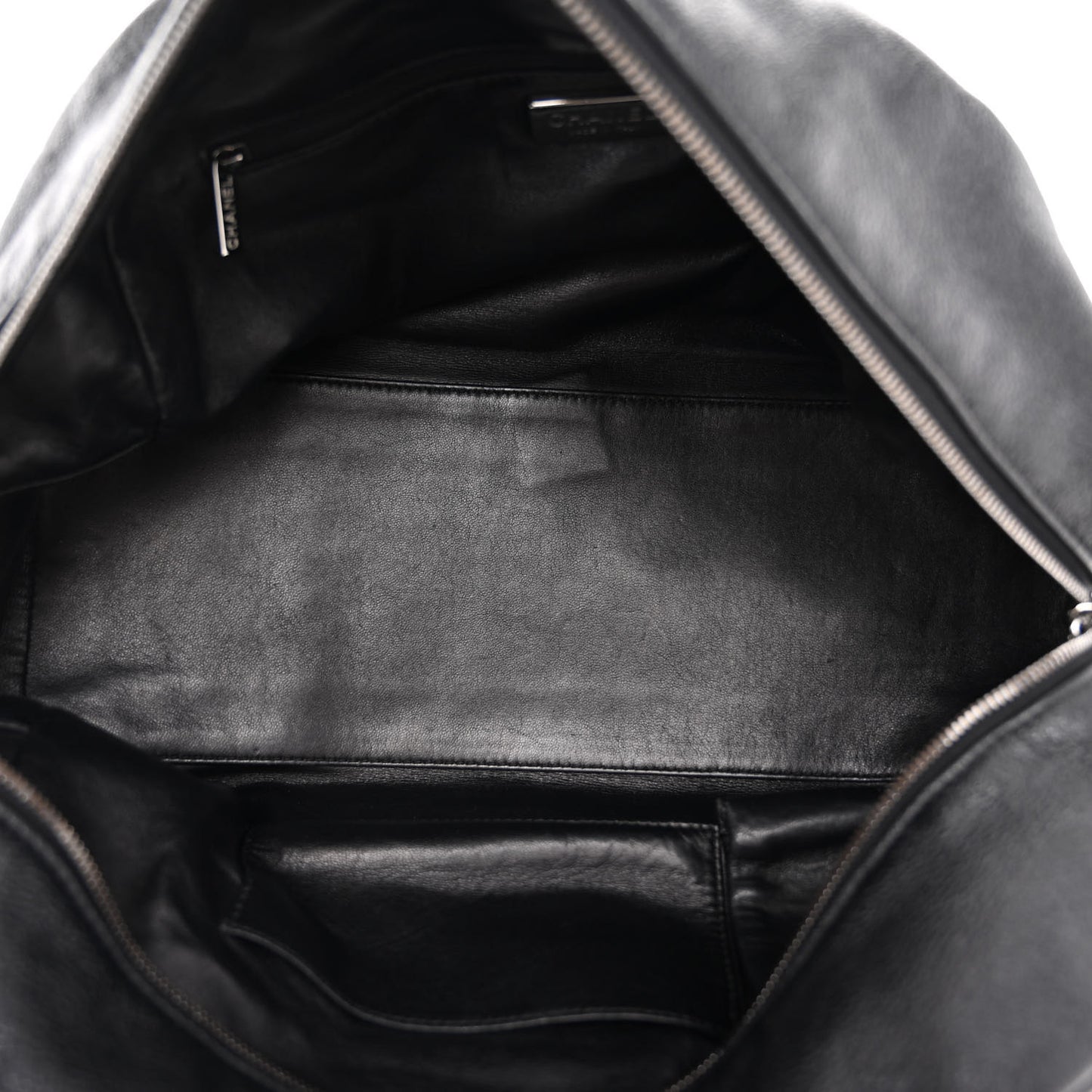 Smooth Calfskin Medium Luxe Ligne Bowler Black