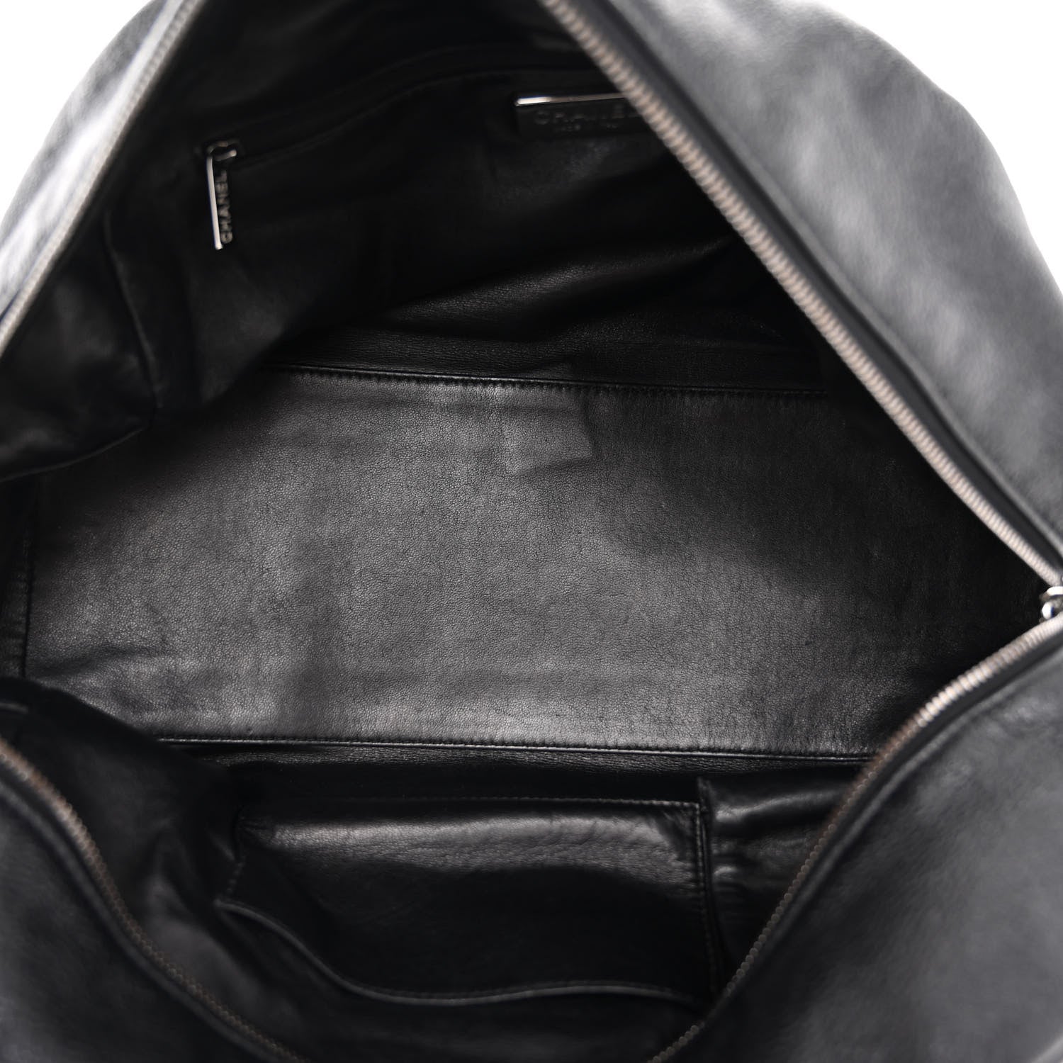 Chanel Smooth Calfskin Medium Luxe Ligne Bowler Black 5 of 9
