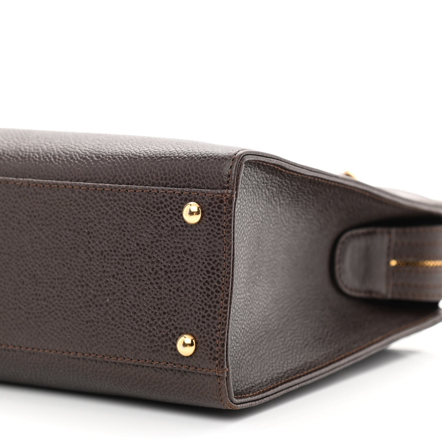 Caviar Shoulder Bag Dark Brown
