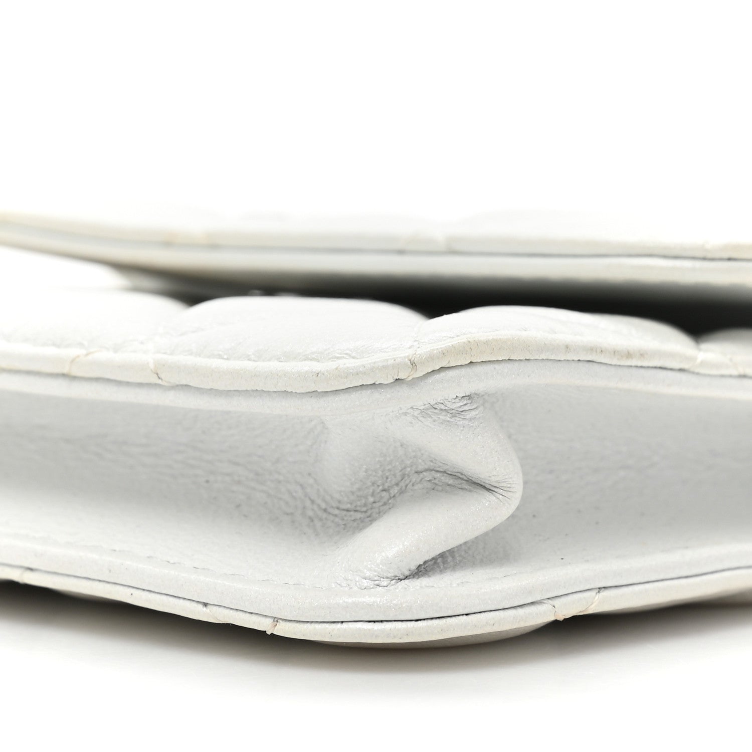 Chanel Calfskin Quilted Maxi Pearls Clutch With Chain White 9 of 14