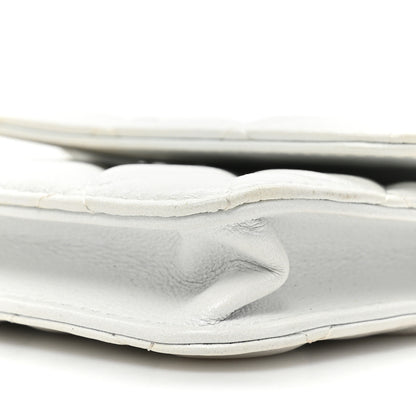 Chanel Calfskin Quilted Maxi Pearls Clutch With Chain White 9 of 14
