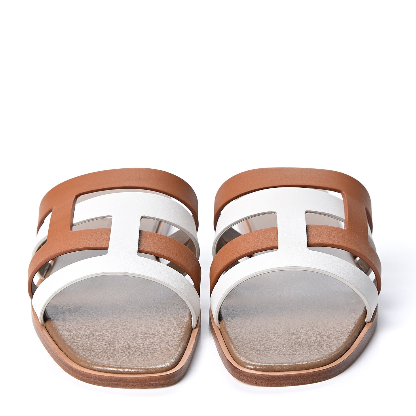 Calfskin Amore Sandals 37 White Naturel