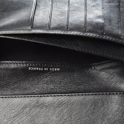 Chanel Calfskin Quilted Large Flap Wallet Black 7 of 12