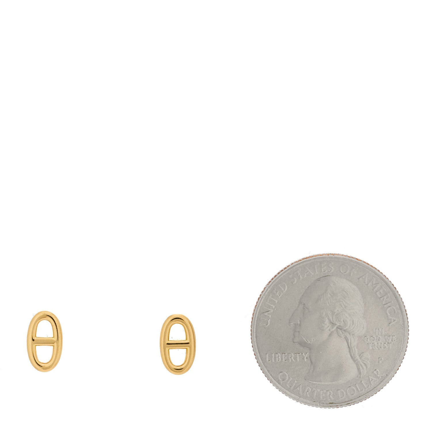 Hermes 18K Rose Gold TPM Farandole Stud Earrings 2 of 5