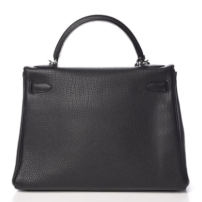 Hermes Togo Kelly Retourne 32 Black 33 of 36