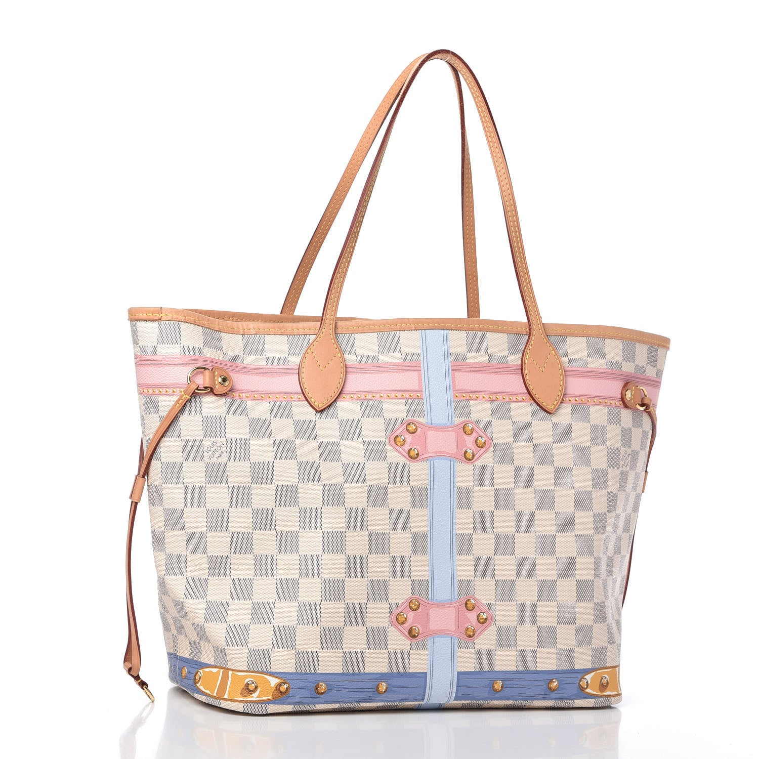 Louis Vuitton Damier Azur Summer Trunks Neo Neverfull MM 3 of 11