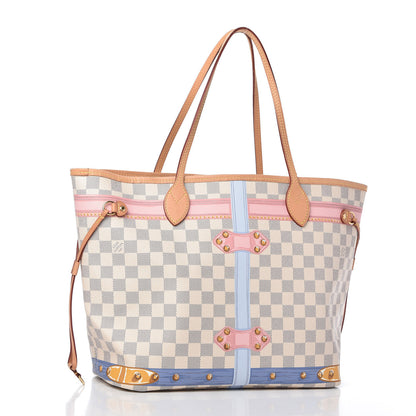 Louis Vuitton Damier Azur Summer Trunks Neo Neverfull MM 3 of 11