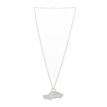 Tiffany Sterling Silver Taxi Cab Pendant Necklace 3 of 5