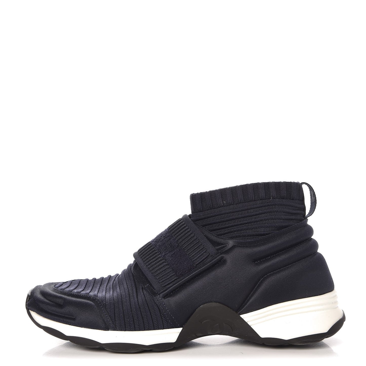 Stretch Fabric CC Sneakers 36.5 Blue