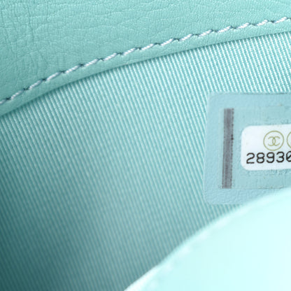 Chanel Calfskin Quilted Top Handle Flap Light Blue 9 of 11