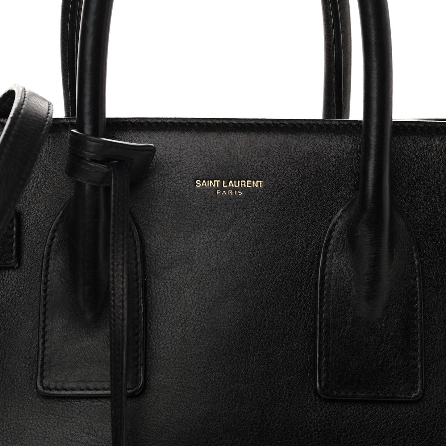 Smooth Calfskin Small Sac De Jour Black