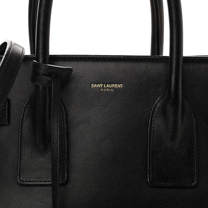 Saint Laurent Smooth Calfskin Small Sac De Jour Black 7 of 11