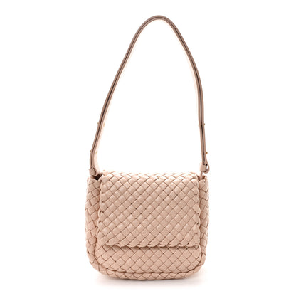 Bottega Veneta Nappa Intreccio Mini Cobble Shoulder Bag Lotus 1 of 10