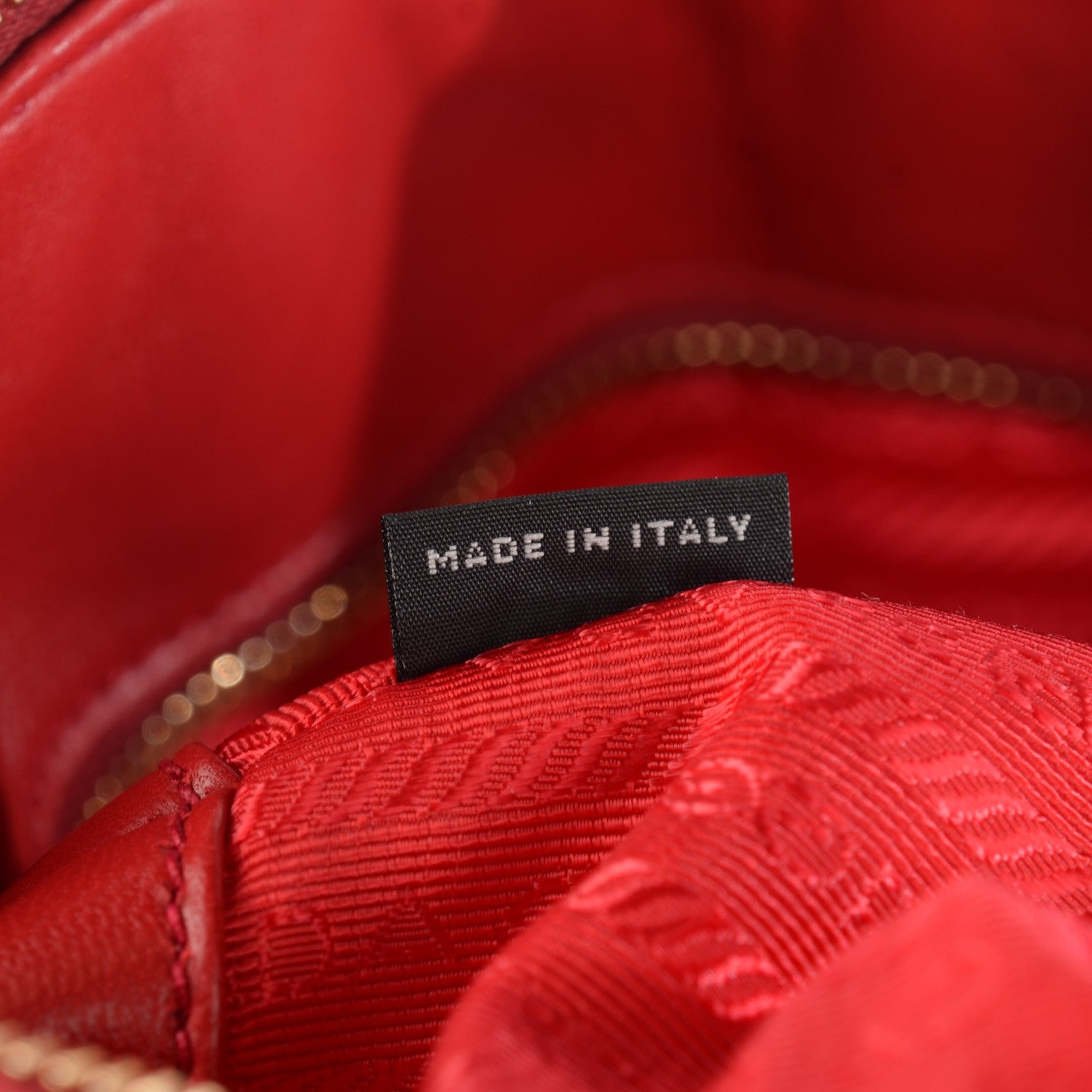 Prada Tessuto Nylon Gaufre Tote Rosso 8 of 8