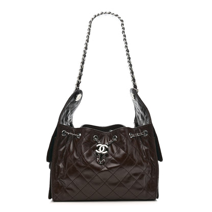Chanel Caviar Quilted Small Chanel 25 Handbag Dark Brown 1 of 9