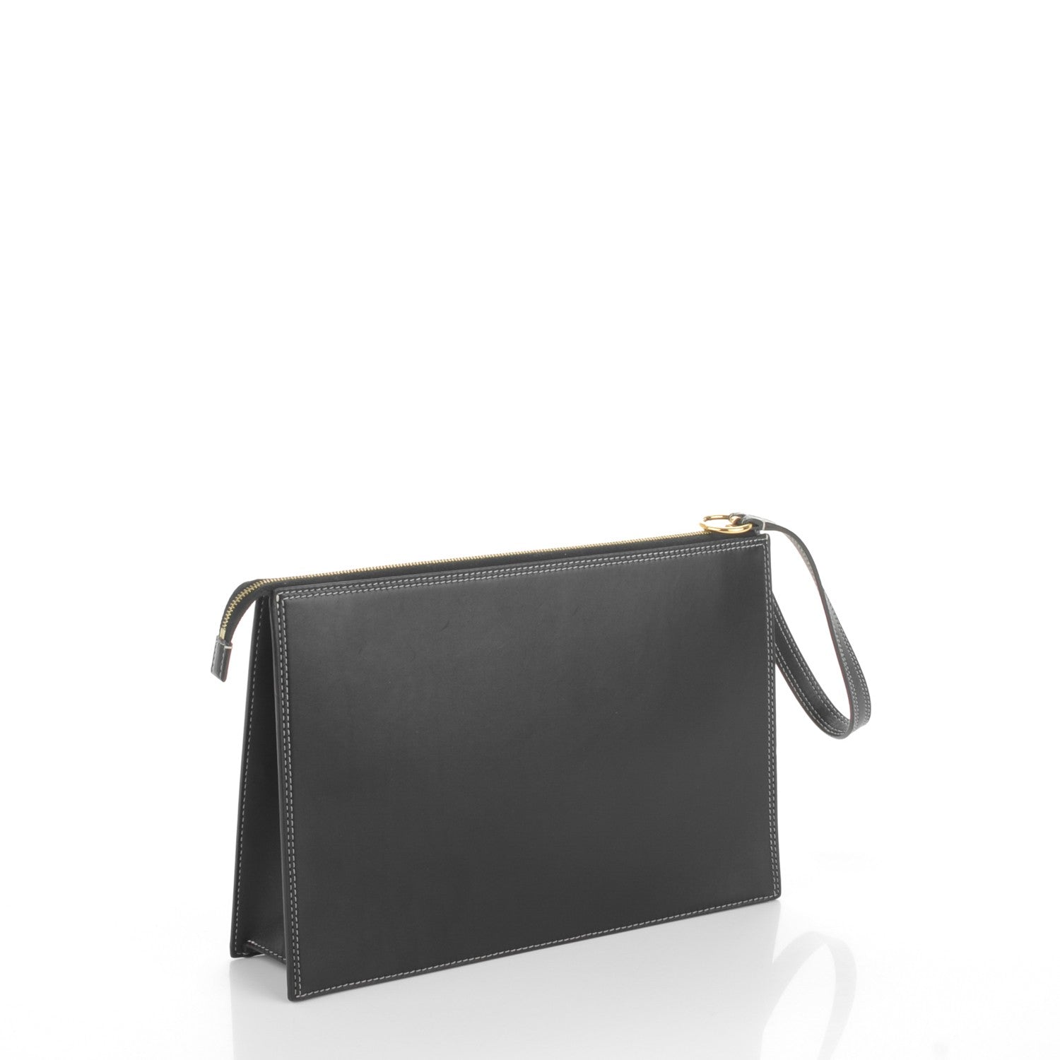 Celine Smooth Calfskin Ring Clutch w Dragonne Black 3 of 7