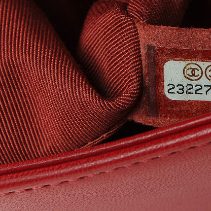 Chanel Lambskin Quilted Medium Boy Flap Red 8 of 9