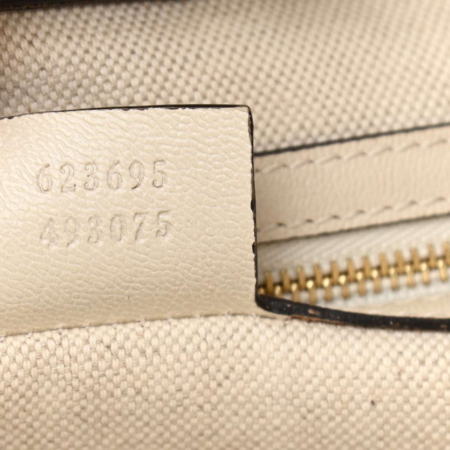 Gucci Monogram Calfskin Large Horsebit 1955 Tote Bag Beige Mystic White 7 of 10