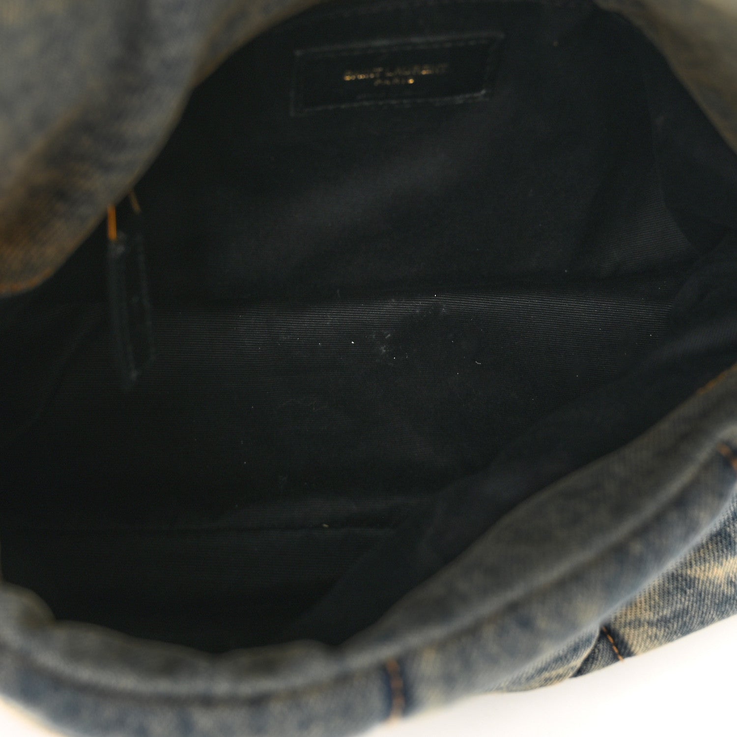 Saint Laurent Denim Quilted Small Loulou Puffer Monogram Chain Satchel Blue Cinnamon 6 of 9