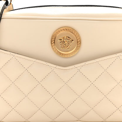 Versace Nappa Quilted Medusa Camera Bag Beige 7 of 9