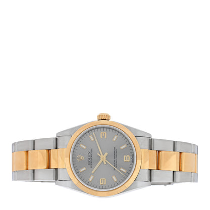 Rolex Stainless Steel 18K Yellow Gold 31mm Oyster Perpetual Watch Silver 77483 2 of 5